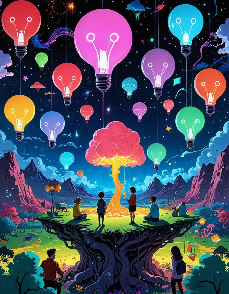 A visually striking illustration combining elements of adult entertainment and intelligence. Imagine a surreal landscape where anime-style characters engage in IQ testing while surrounded by thought-provoking visual symbols like brains and lightbulbs. The colors should be bold and vibrant, blending playful and adult themes seamlessly, inviting curiosity and intrigue. Style the image in a dynamic, comic book art style.